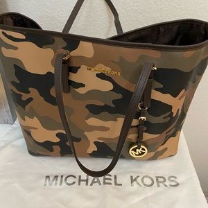 Michael Kors Camouflage Tote Bag